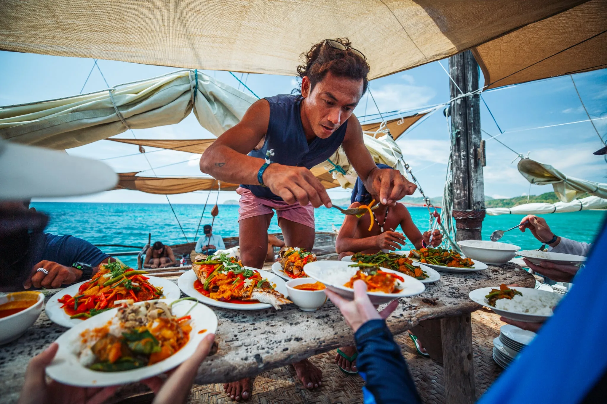 We’re passionate about food, serving native fruits and vegetables from our farm, freshly caught seafood and occasionally home-reared pork. Served family-style on sharing plates. Big on flavour Filipino food is soulful, generous, and seasonal.