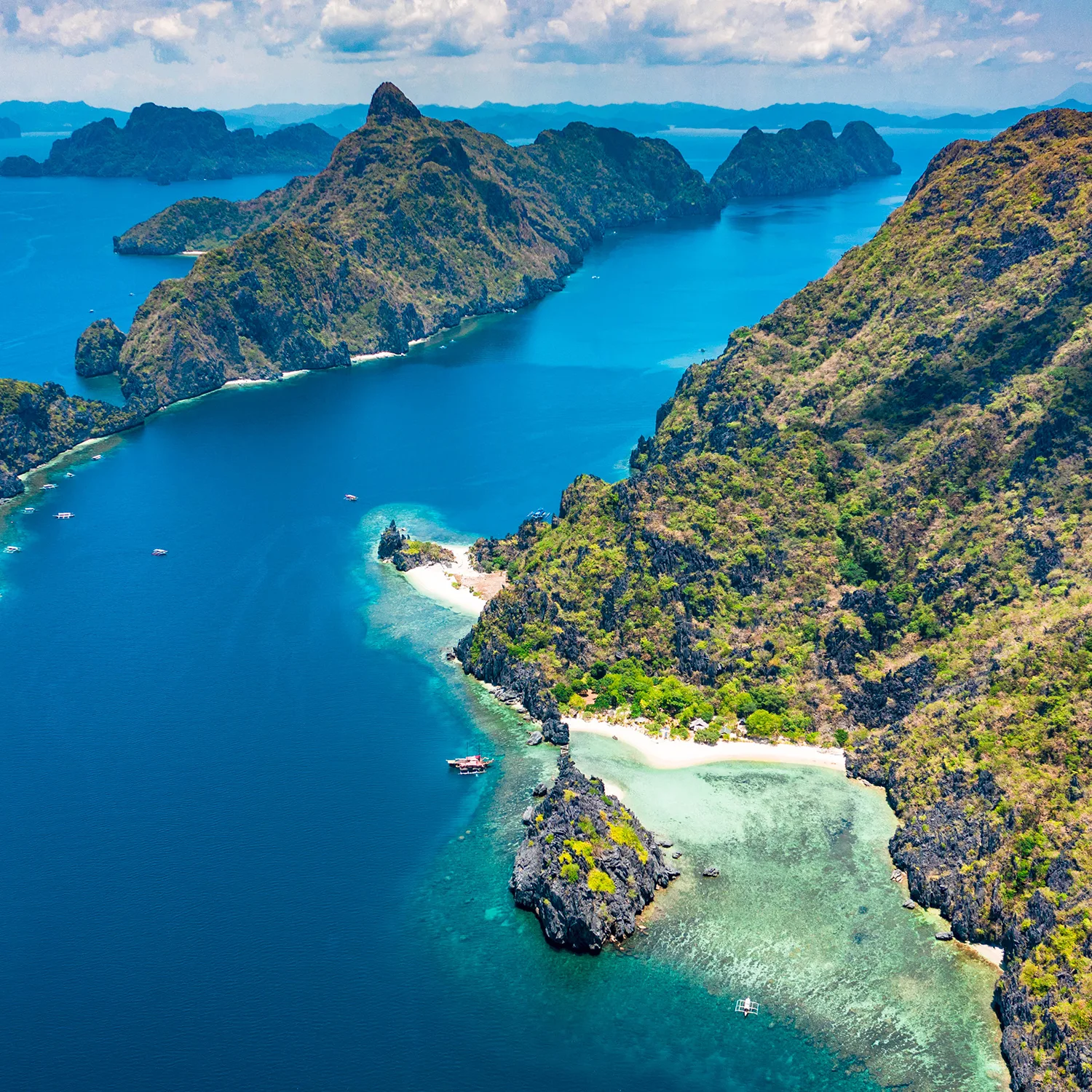 Explore 250km of remote islands with like-minded others. We can get you away from the crowds among the islands of West Busuanga, Linapacan and Darocotan Bay between El Nido and Coron, on a boat to call your own. Bliss!